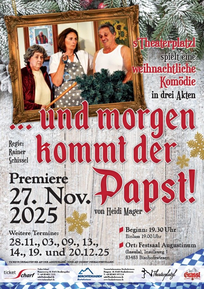 ''... und morgen kommt der Papst''