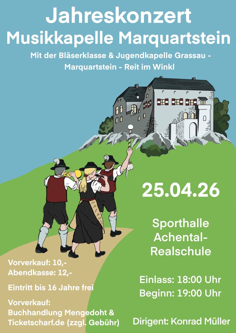 Jahreskonzert der Musikkapelle Marquartstein